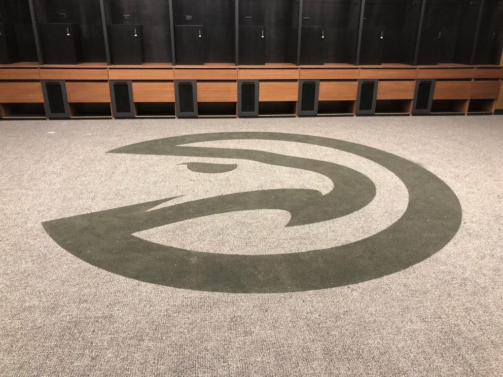 Atlanta Hawks Locker Room Carpet Renovation
